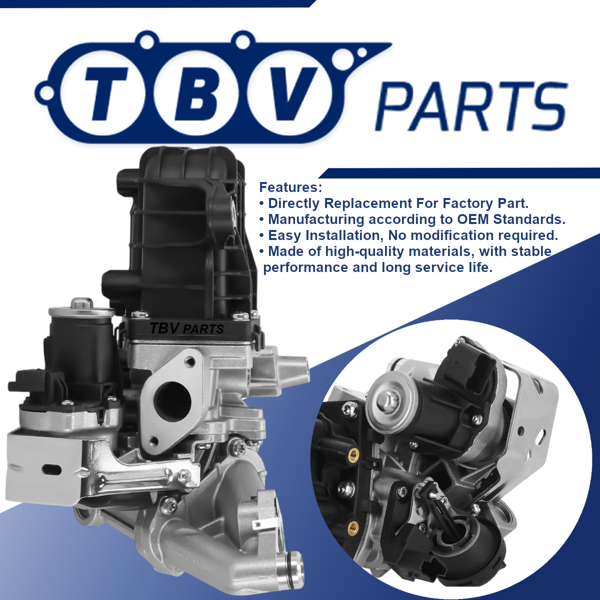 ENFRIADOR CON VALVULA EGR CITROEN FORD PEUGEOT 2.0HDI 9807593080 9801705280 1861749 2267338 DS7Q9D475DA DS7Q9D475DB DSZQ9D475DA