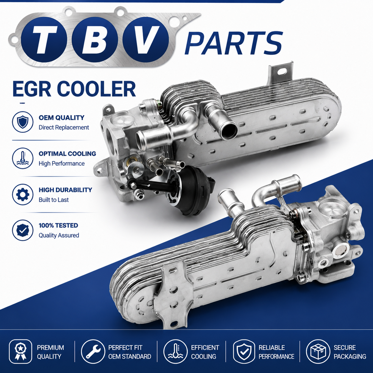 ENFRIADOR EGR AUDI SEAT SKODA VW 2.0 TDI 03G131512L, 03G131063, 03G131513J, 03G131513D, 03G131513