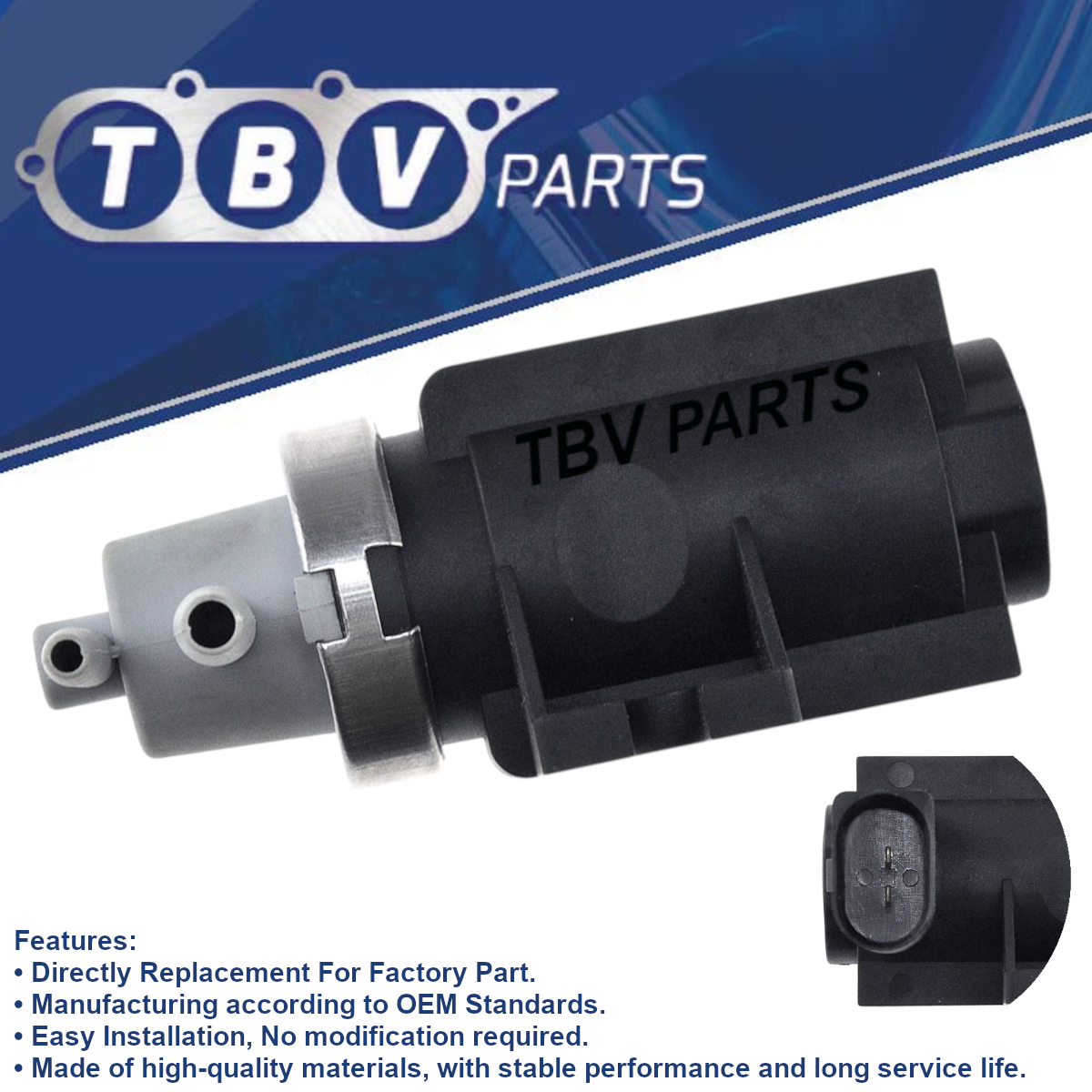 EGR TURBINE SOLENOID VALVE AUDI SEAT SKODA VW 1.9 / 2.0TDI 1K0906627E 1J0906627A