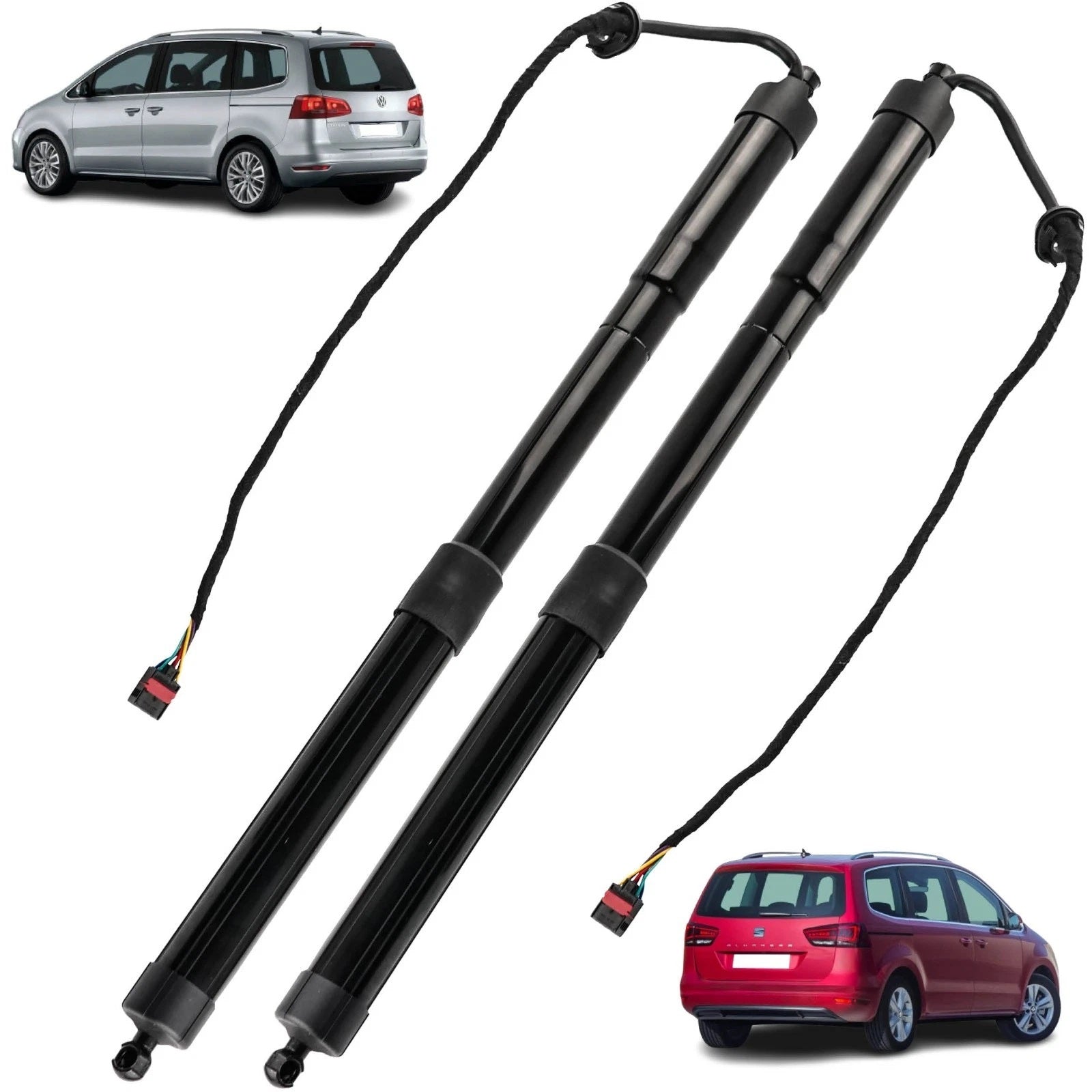 2X AMORTIGUADORES DE MALETERO ELÉCTRICO SEAT ALHAMBRA VW SHARAN 7N0827851DIIT, 7N0827851E, 7N0827851GIIT, 7N0827711A