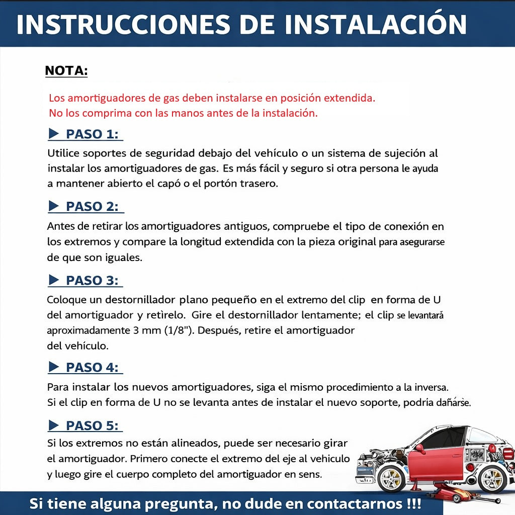 2X AMORTIGUADORES DE PRESIÓN DE GAS DE CAPO MERCEDES CLASE M W163 A1638800029 1638800029