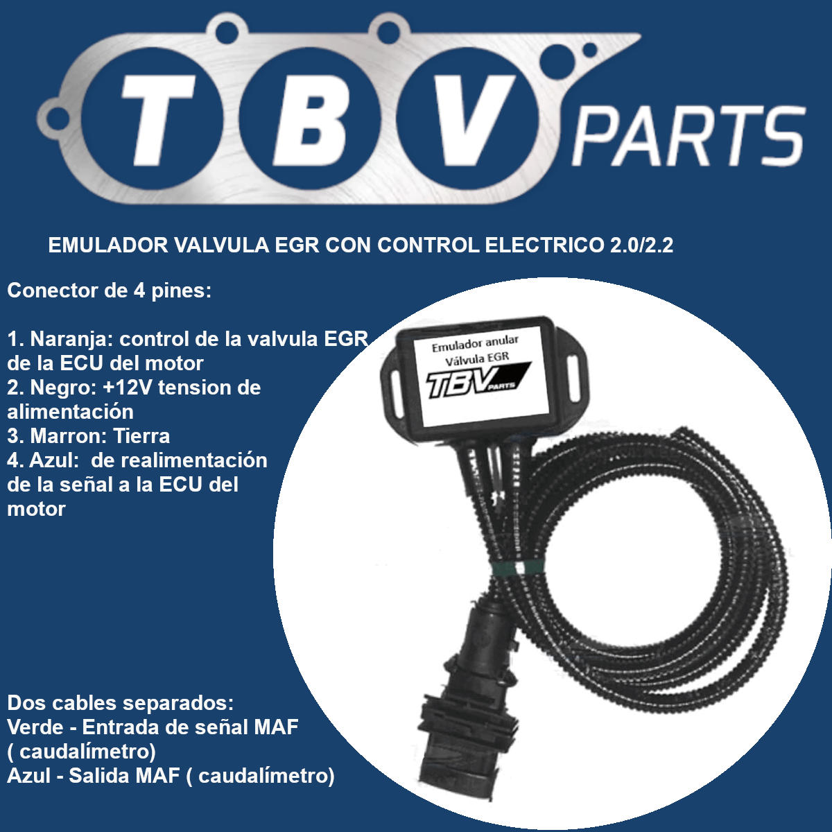 WAHLER 7375D EGR VALVE OVERRIDE EMULATOR WITH ELECTRICAL CONTROL OPEL SAAB 2.0/2.2 DTI 93176989 5851594 5851041