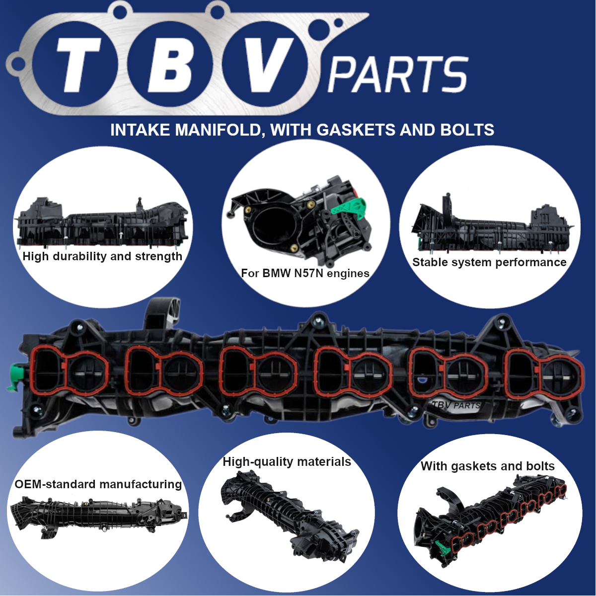 COLETOR DE ADMISSÃO BMW N57N N57Z 2.5 3.0 3.5 4.0 11617811909 781909 11618514731 8514731
