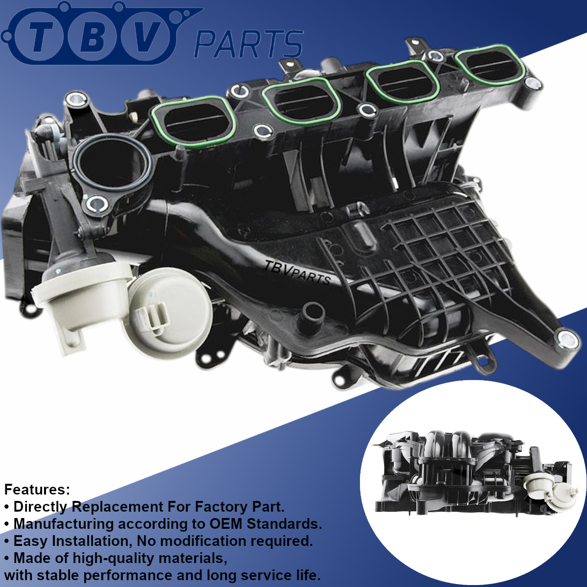 INTAKE MANIFOLD FORD C-MAX, FORD FOCUS II, VOLVO V50 1.8,2.0 GASOLINE 4M5G9424FT 5164230