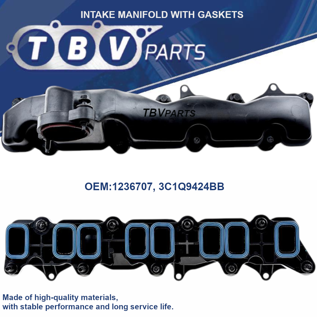 INTAKE MANIFOLD FORD TRANSIT 2.4DI/2.4TDE/2.4TDCI 1236707 3C1Q9424BB