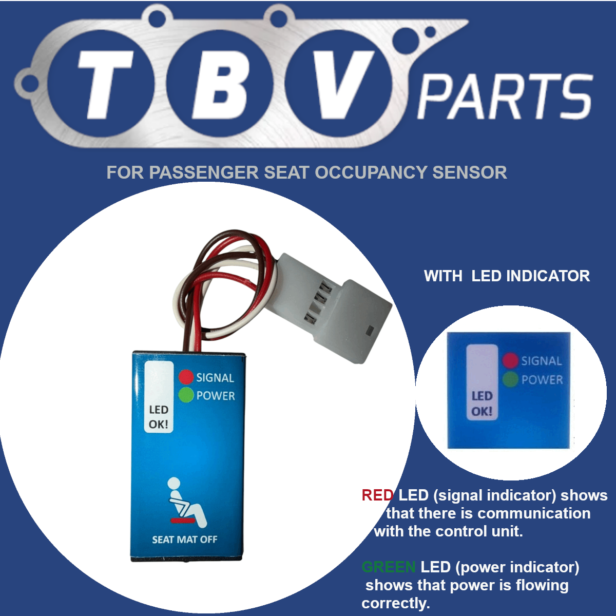 EMULADOR SENSOR OCUPACIÓN ASIENTO MERCEDES BENZ 1.2