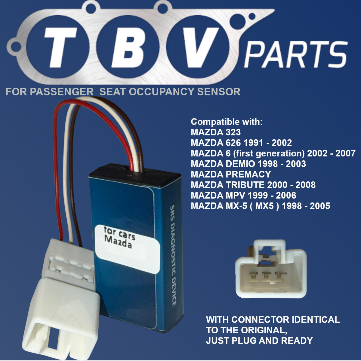 EMULADOR DEL SENSOR DE OCUPACIÓN ASIENTO FIAT STILO