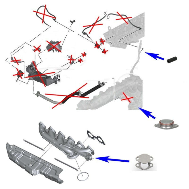 KIT ANULAR ENFRIADOR Y VALVULA EGR BMW N57 N57S 3.0 11618511363, 11617800088, 11717805446, 11719886714, 8507334, 11618509116