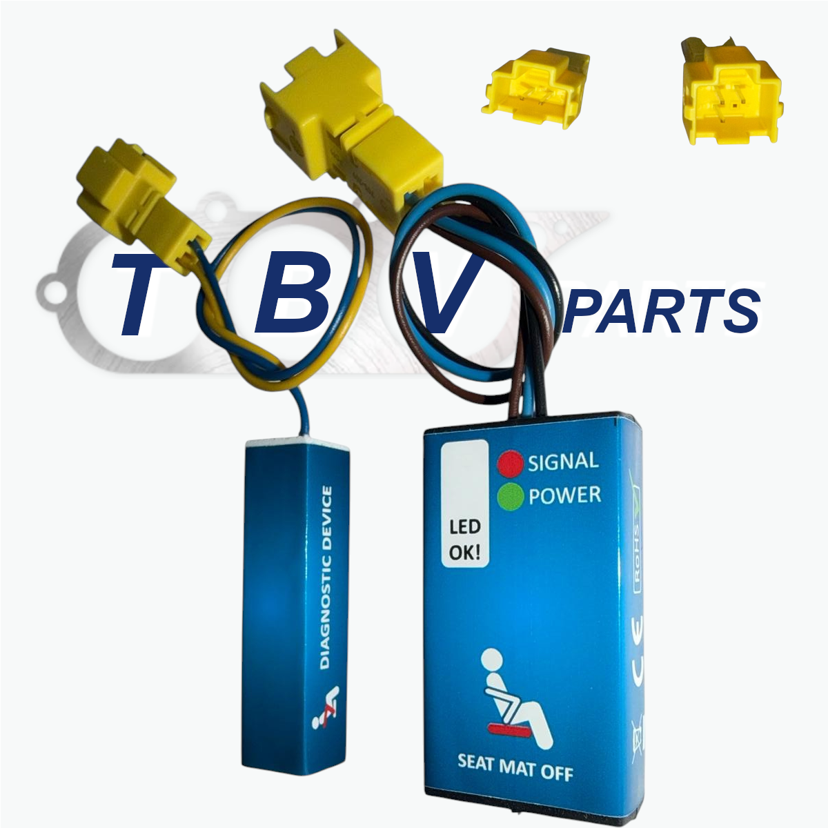 EMULADOR SENSOR OCUPACIÓN ASIENTO SRS / ESTERILLA AIRBAG MERCEDES BENZ CON COMUNICACION LIN W176 W246 W204 W205 C117 W212 W463 W292 W166 R172 X156 C218