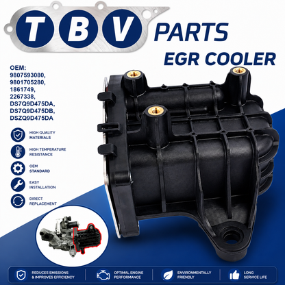 EGR COOLER CITROEN FORD PEUGEOT 2.0HDI 9807593080 9801705280 1861749 2267338 DS7Q9D475DA DS7Q9D475DB DSZQ9D475DA
