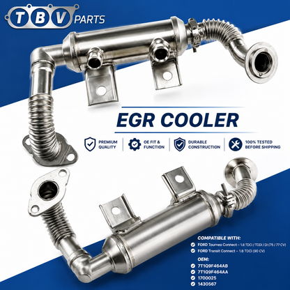ENFRIADOR EGR FORD TRANSIT / TOURNEO CONNECT 1.8 TDCI 1430567 1700025 7T1Q9F464AA 7T1Q9F464AB