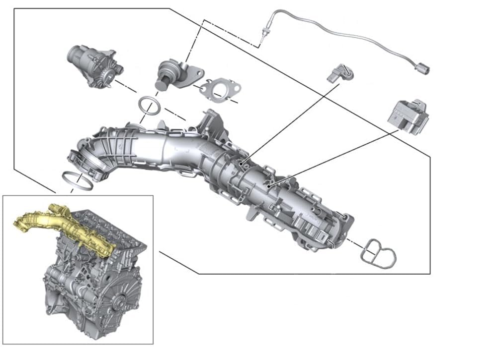 KIT DE ASA TRASEIRA MOTOR BMW 2.0D B47 11618571001 71-11831-00 11618513655 8513655 11618580274 8580274