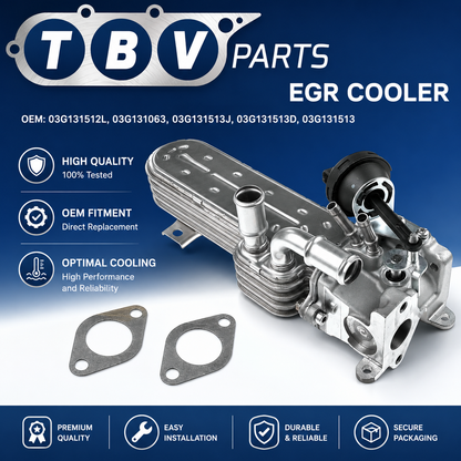 ENFRIADOR EGR AUDI SEAT SKODA VW 2.0 TDI 03G131512L, 03G131063, 03G131513J, 03G131513D, 03G131513