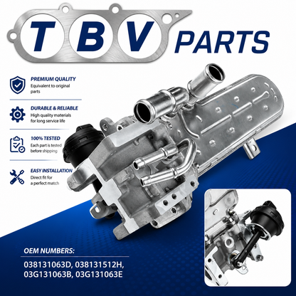 ENFRIADOR EGR AUDI SEAT SKODA VW 1.9  TDI 038131063D 038131512H 03G131063B 03G131063E 0892638 48367