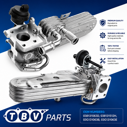 ENFRIADOR EGR AUDI SEAT SKODA VW 1.9  TDI 038131063D 038131512H 03G131063B 03G131063E 0892638 48367