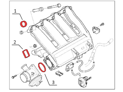 BMW 22MM 4 CYLINDER BUTTERFLY CANCELING KIT 11617800579 11617795393 7795393 7800579