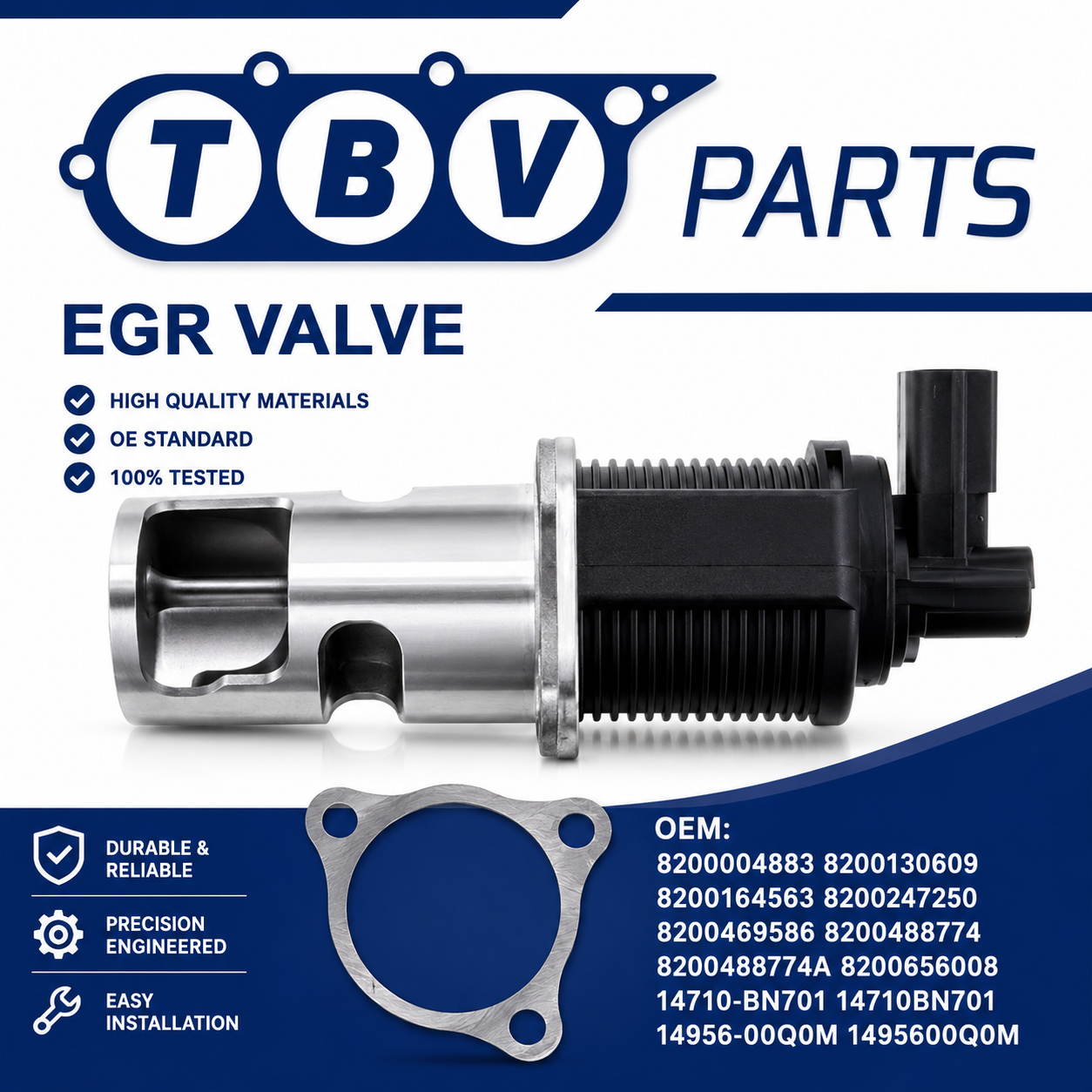 VALVULA EGR SUZUKI 1.5 DDiS 8200004883 8200130609 8200164563 8200247250 8200469586 8200488774 8200656008