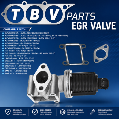 VALVULA EGR OPEL 1.9 CDTI 55204250 55215031 46823850 55194735 71723453 5851056 5851067 93181981 851341