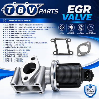 VALVULA EGR OPEL 1.9 CDTI 55204250 55215031 46823850 55194735 71723453 5851056 5851067 93181981 851341