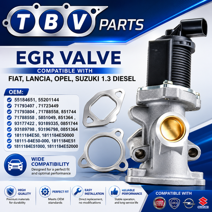 VALVULA EGR OPEL 1.3 CDTI 55184651  55201144  71793407 71723449  71793804 71788558  71788560 5851049 93189335