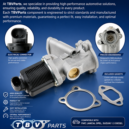 VALVULA EGR SUZUKI 1.3 DDiS 71793407 1811184E50  1811184E50000 1811184E51  1811184E51000  55184651  55201144