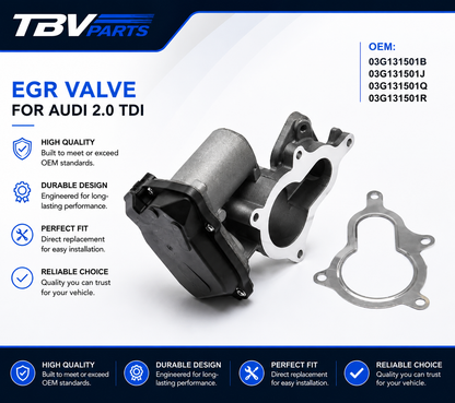 VÁLVULA EGR AUDI 2.0 TDI 03G131501B 03G131501J 03G131501Q 03G131501R