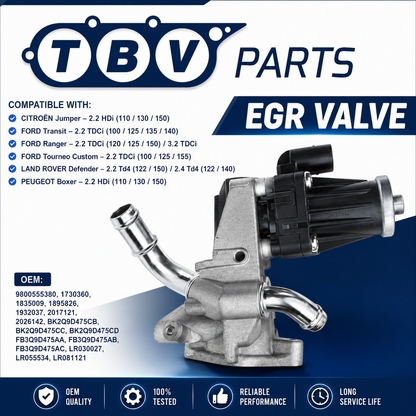 VALVULA EGR PEUGEOT 2.2 HDI 9800555380 FB3Q9D475AA FB3Q9D475AB FB3Q9D475AC BK2Q9D475CB BK2Q9D475CC LR055534