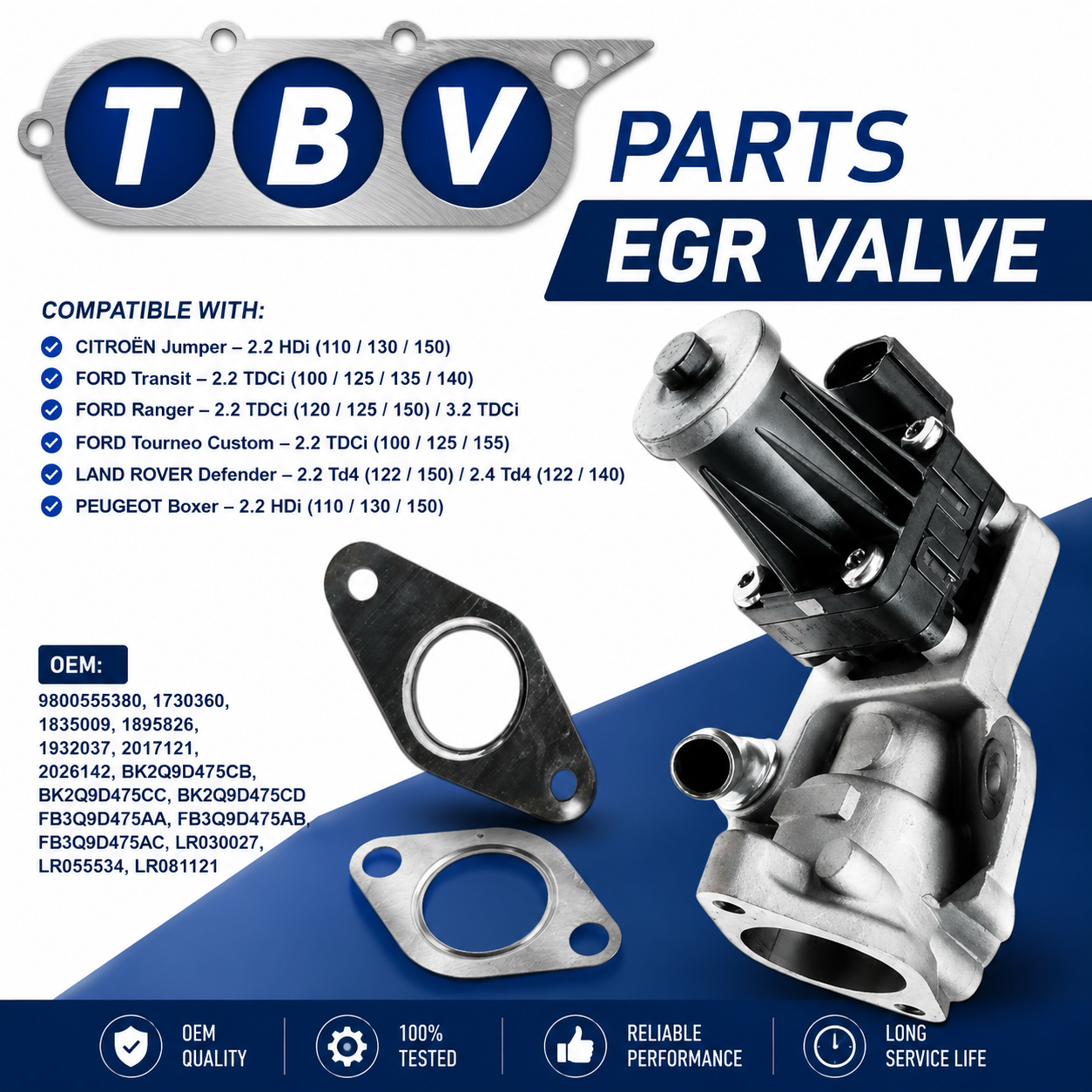 VALVULA EGR PEUGEOT 2.2 HDI 9800555380 FB3Q9D475AA FB3Q9D475AB FB3Q9D475AC BK2Q9D475CB BK2Q9D475CC LR055534
