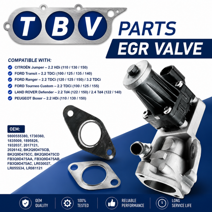 VALVULA EGR PEUGEOT 2.2 HDI 9800555380 FB3Q9D475AA FB3Q9D475AB FB3Q9D475AC BK2Q9D475CB BK2Q9D475CC LR055534