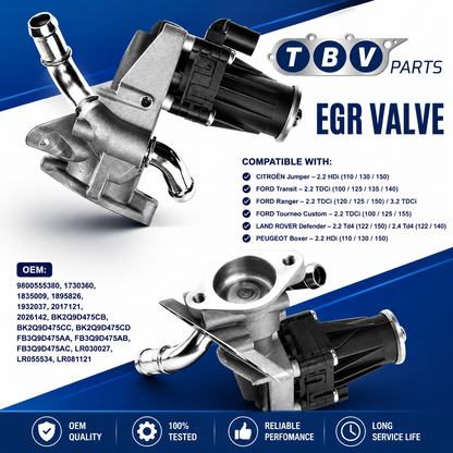 VALVULA EGR PEUGEOT 2.2 HDI 9800555380 FB3Q9D475AA FB3Q9D475AB FB3Q9D475AC BK2Q9D475CB BK2Q9D475CC LR055534
