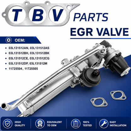 VALVULA EGR VOLKSWAGEN 1.6 TDI CAY 03L131512AN 03L131512AS 03L131512BH 03L131512CE 03L131512CG 03L131512DP