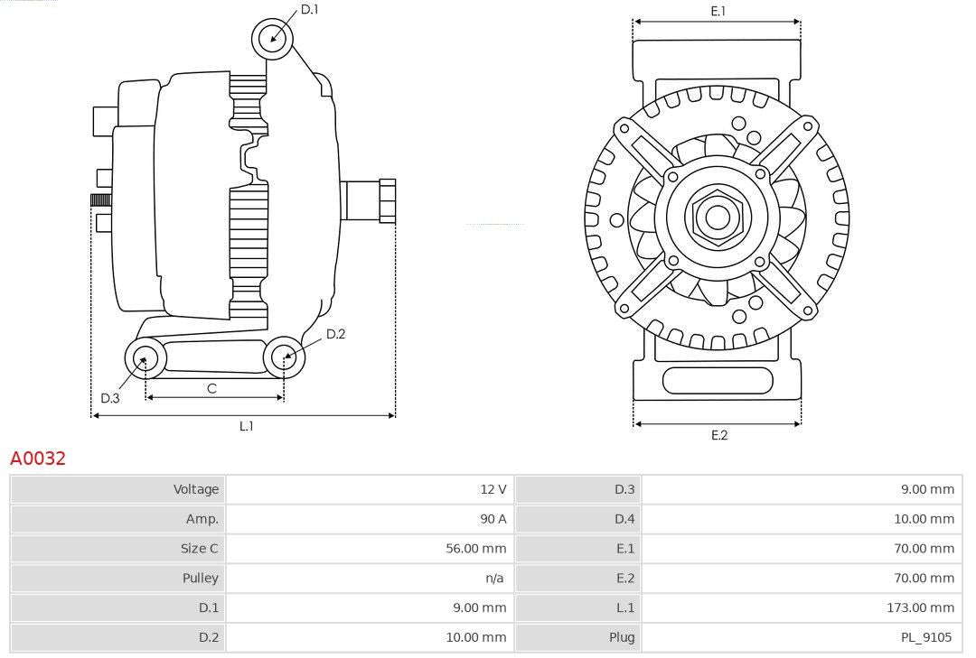 ALTERNADOR MERCEDES BENZ