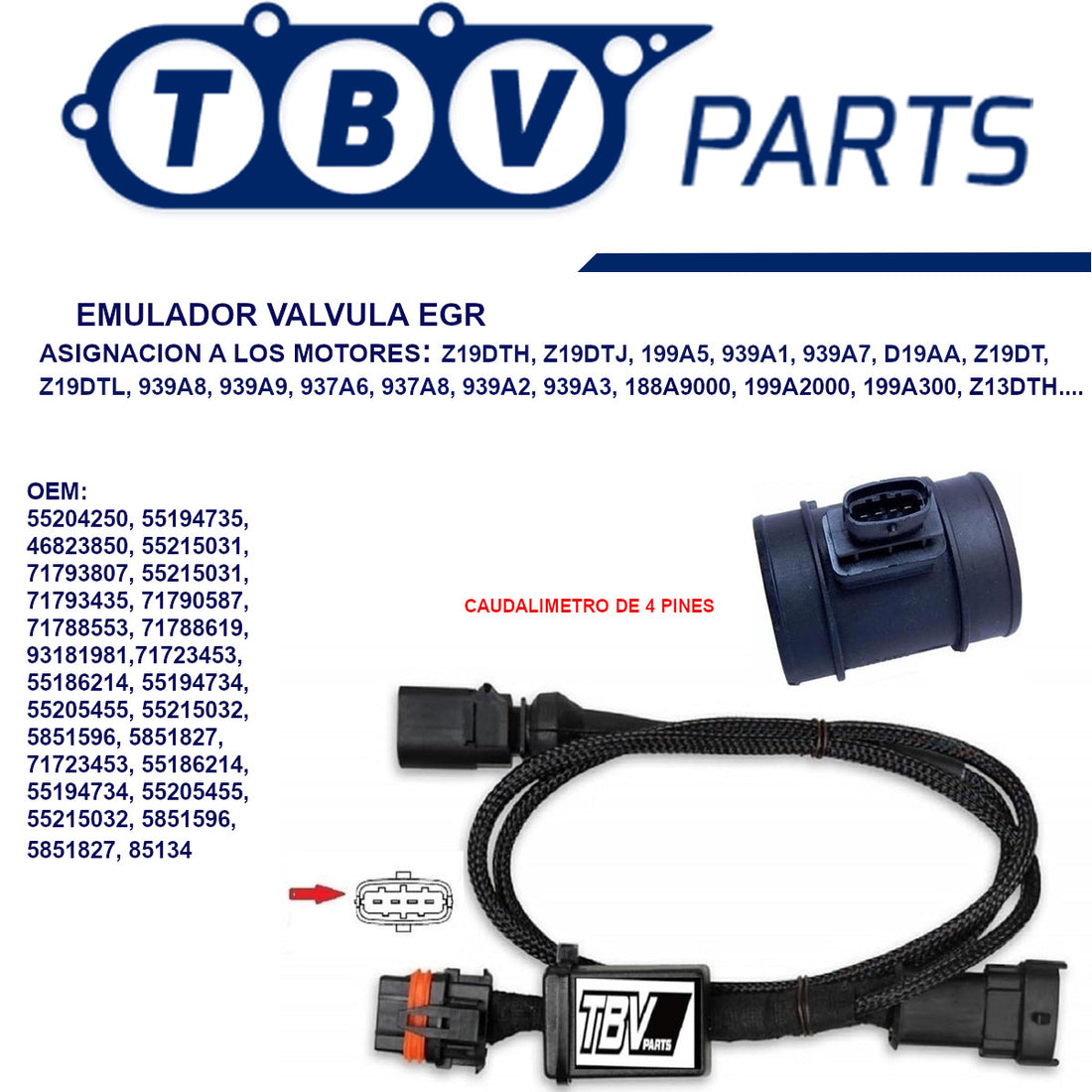 EGR VALVE OVERRIDE EMULATOR OPEL FIAT ALFA ROMEO LANCIA SAAB 1.3 1.9 2.4 JTD JTDM CDTI TID DDIS 55204250 55215029