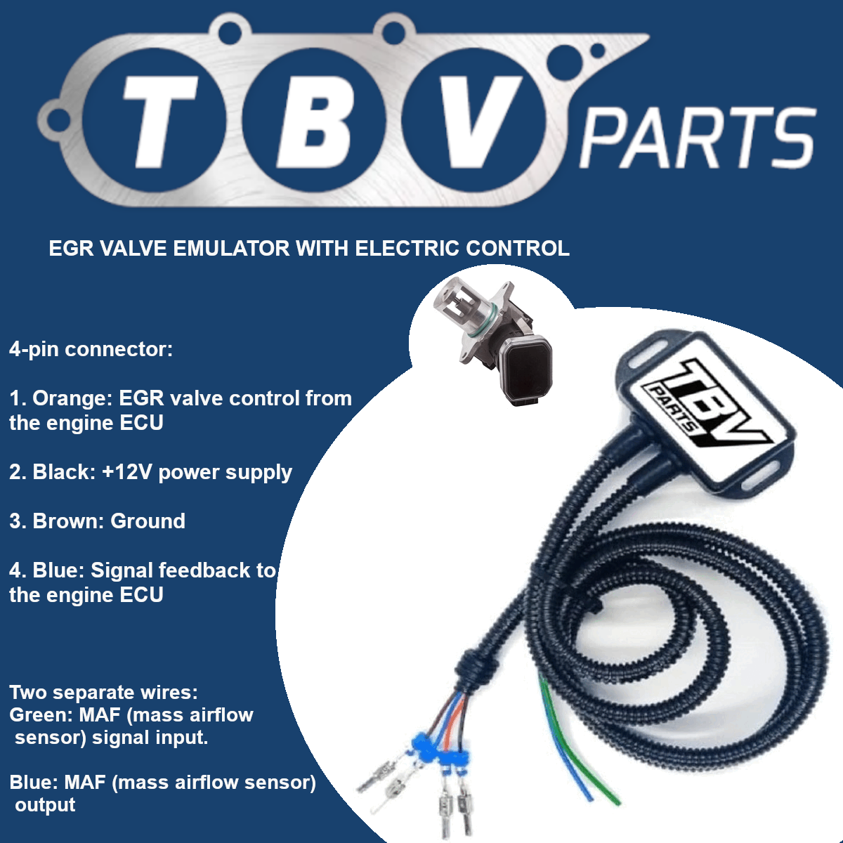 ELECTRIC EGR VALVE CANCEL EMULATOR WAHLER 7353D MERCEDES BENZ 200/220/270/400 CDI A6461400860 6461400860