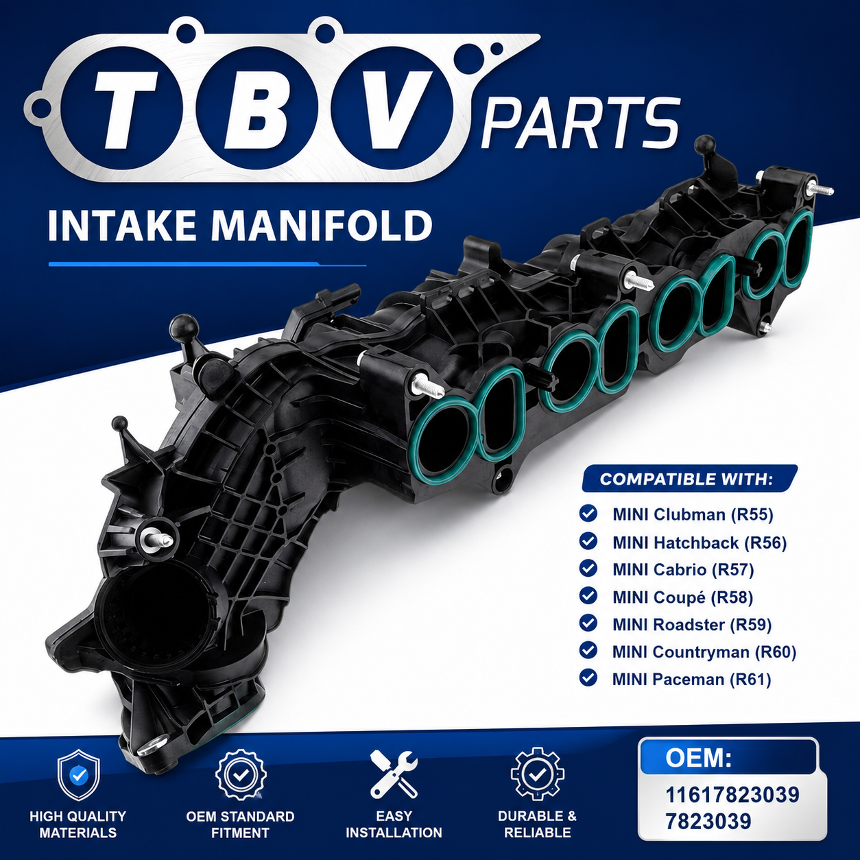 INTAKE MANIFOLD MINI COOPER D R56 1.6D, 2.0D 11617823039 7823039