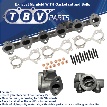 EXHAUST MANIFOLD BMW 325D 330D 525D 530D M57N2 11627801714 11627811449 11627796886 7801714 7811449 7796886