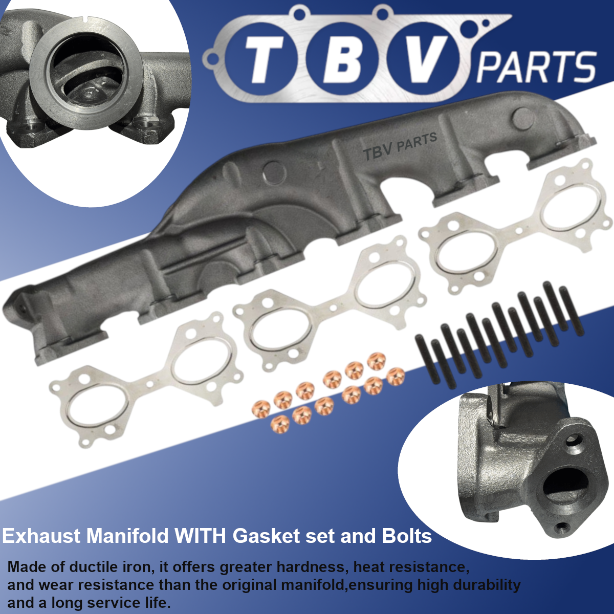 EXHAUST MANIFOLD BMW 325D 330D 525D 530D M57N2 11627801714 11627811449 11627796886 7801714 7811449 7796886