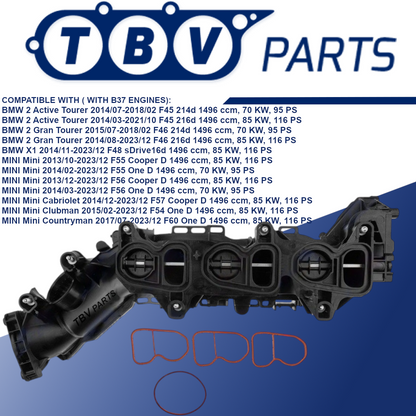 INTAKE MANIFOLD BMW MINI COOPER D F55 F56 B37 11618513855 8593972 11618593972 11618596905 8596905