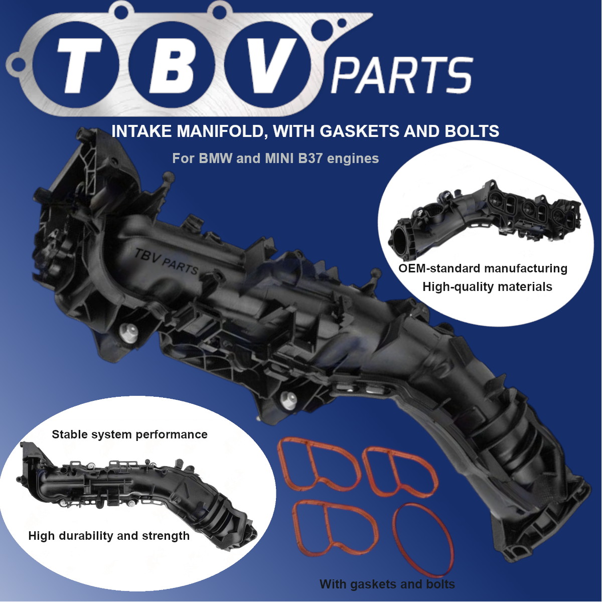 INTAKE MANIFOLD BMW MINI COOPER D F55 F56 B37 11618513855 8593972 11618593972 11618596905 8596905