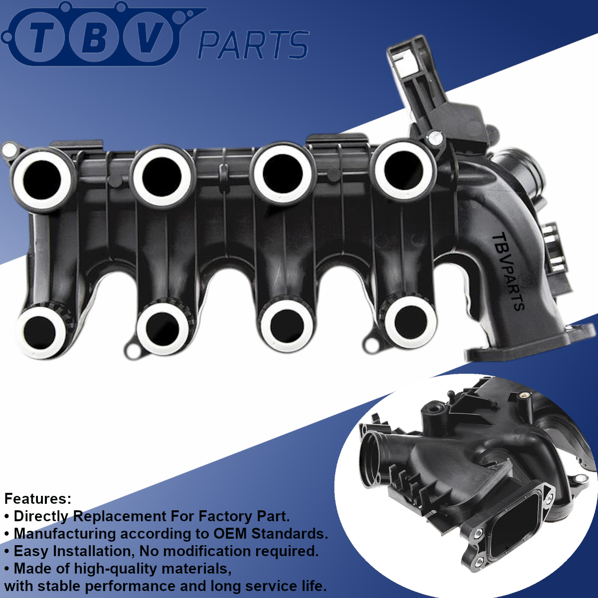 COLECTOR DE ADMISIÓN PEUGEOT 1.6HDI 0361N3 9684941780 1526691 3M5Q6P036AE Y60110220A Y60110220B