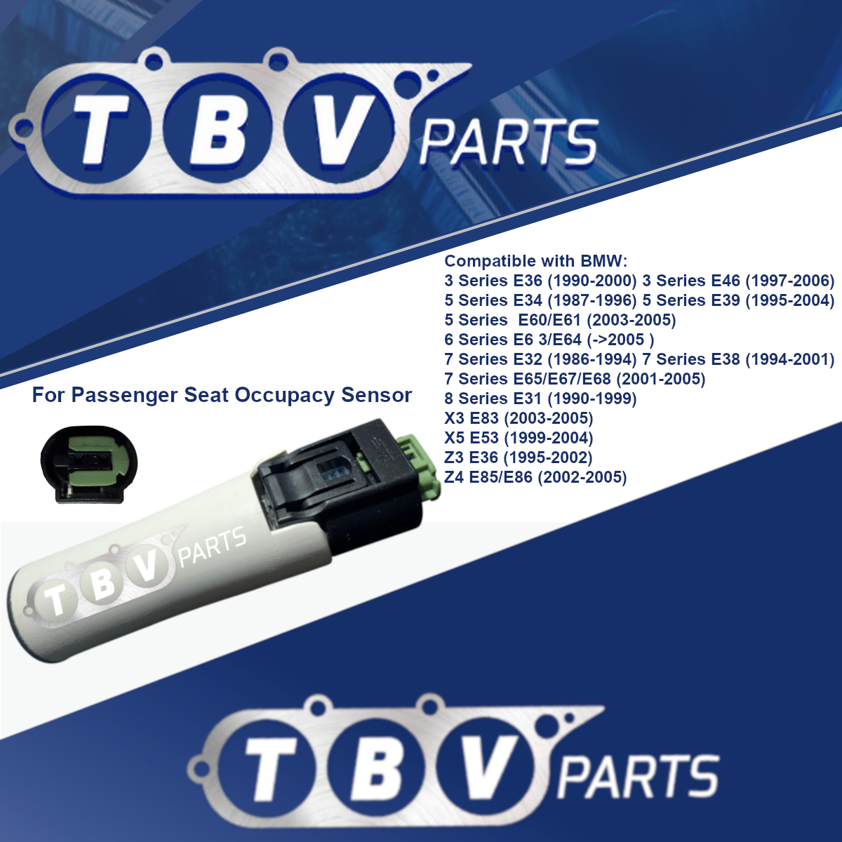 SEAT OCCUPANCY SENSOR EMULATOR SRS/AIRBAG MAT BMW E36, E46, E34, E39, E60, E63, E64, E38, E65, E66, E67 UP TO 2005
