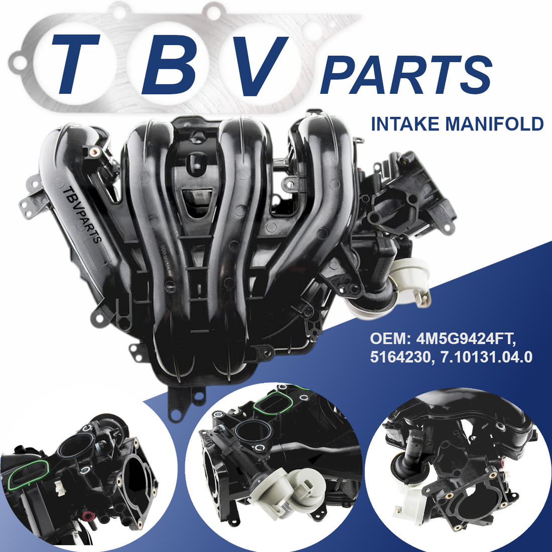 INTAKE MANIFOLD FORD C-MAX, FORD FOCUS II, VOLVO V50 1.8,2.0 GASOLINE 4M5G9424FT 5164230