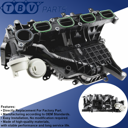 INTAKE MANIFOLD FORD C-MAX, FORD FOCUS II, VOLVO V50 1.8,2.0 GASOLINE 4M5G9424FT 5164230