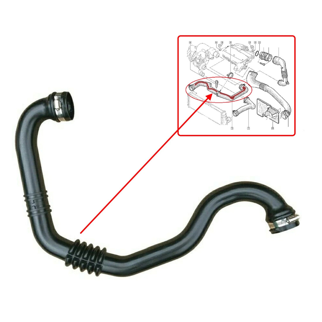 MANGUERA ENTRADA DE AIRE OPEL VIVARO RENAULT TRAFIC II NISSAN PRIMASTAR 1.9DCI 93851706 91167779 91167045 1446300QAM 8200079194