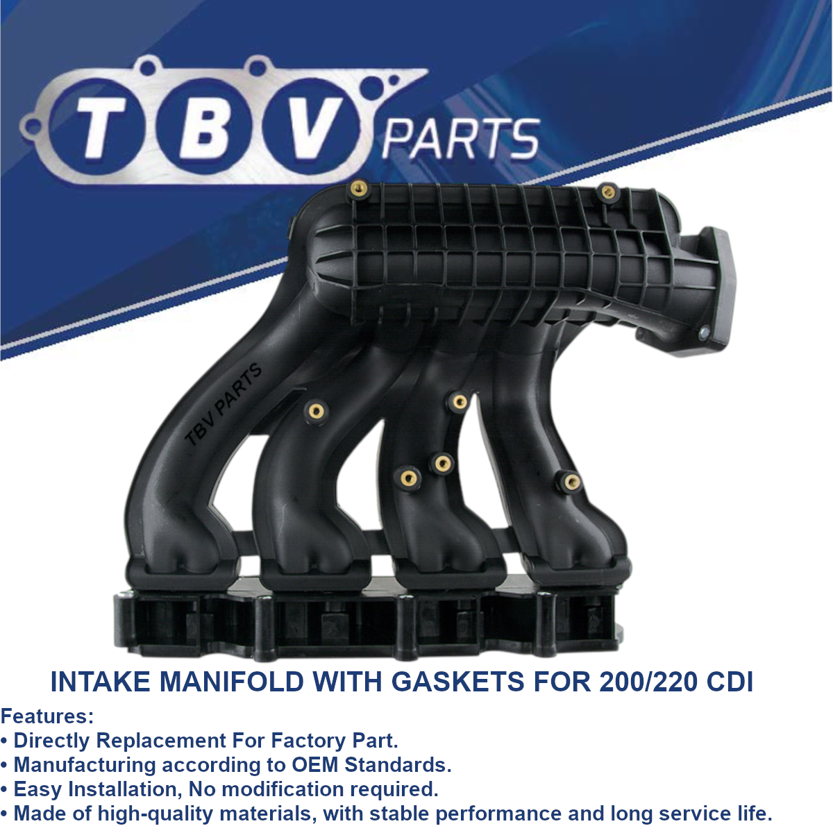 INTAKE MANIFOLD MERCEDES-BENZ C-CLASS-E 200/220 CDI A6110903637 A6110902937 A6110902337 A6110903637