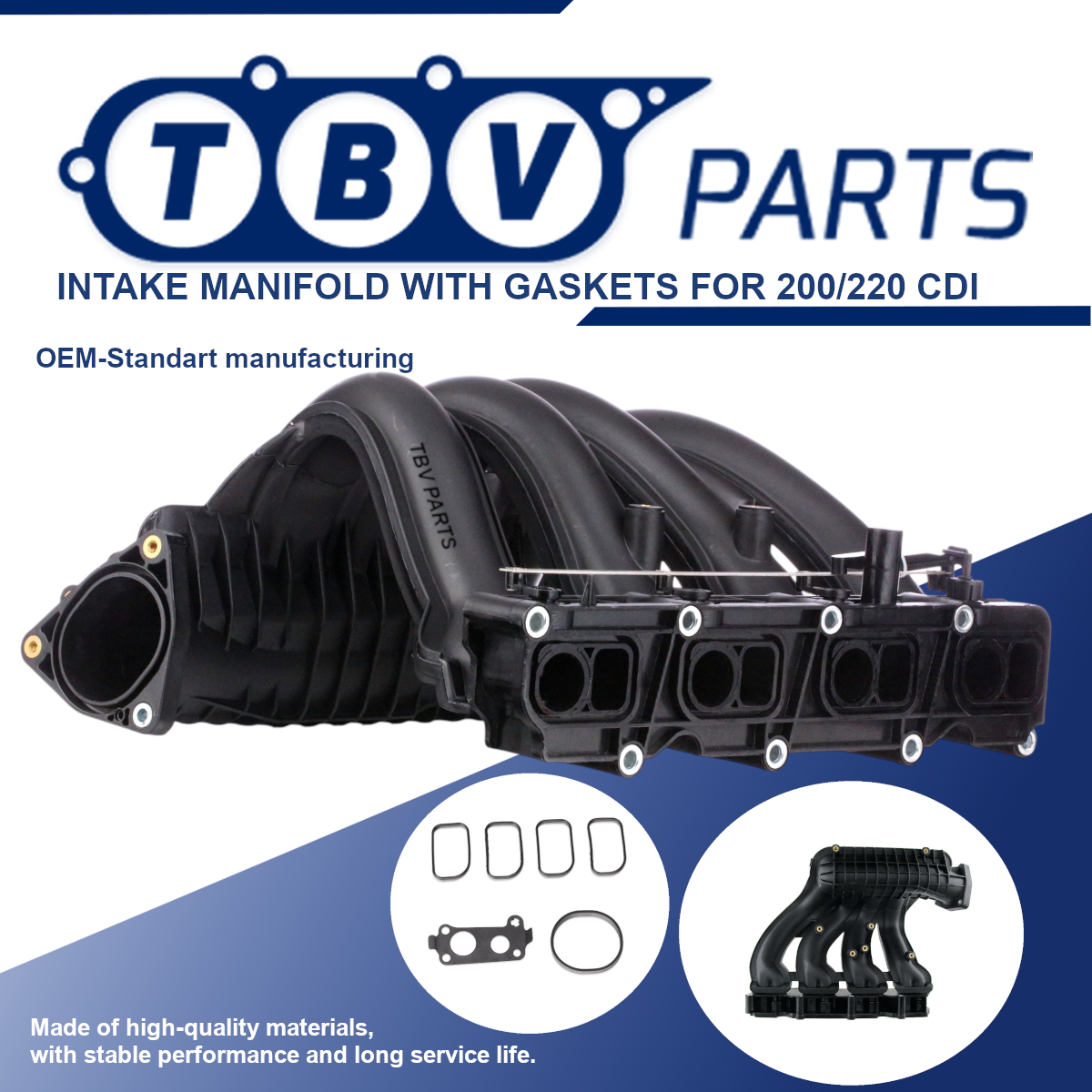 INTAKE MANIFOLD MERCEDES-BENZ C-CLASS-E 200/220 CDI A6110903637 A6110902937 A6110902337 A6110903637