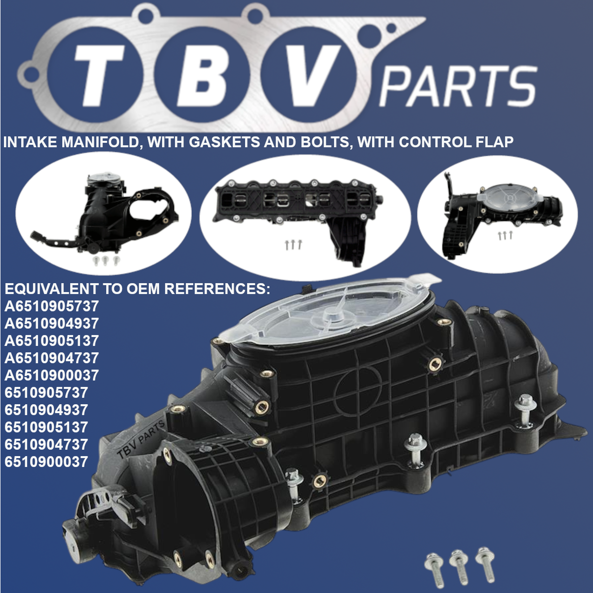 INTAKE MANIFOLD MERCEDES BENZ W176 W246 W204 W205 W212 W221 1.8 2.2 CDI A6510900037 6510900037 2100010