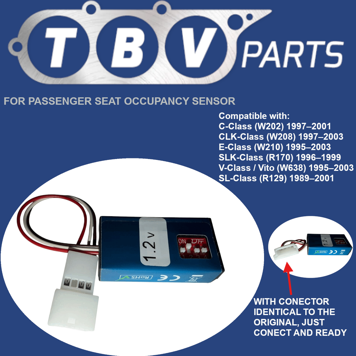 EMULADOR SENSOR OCUPACIÓN ASIENTO MERCEDES BENZ 1.2