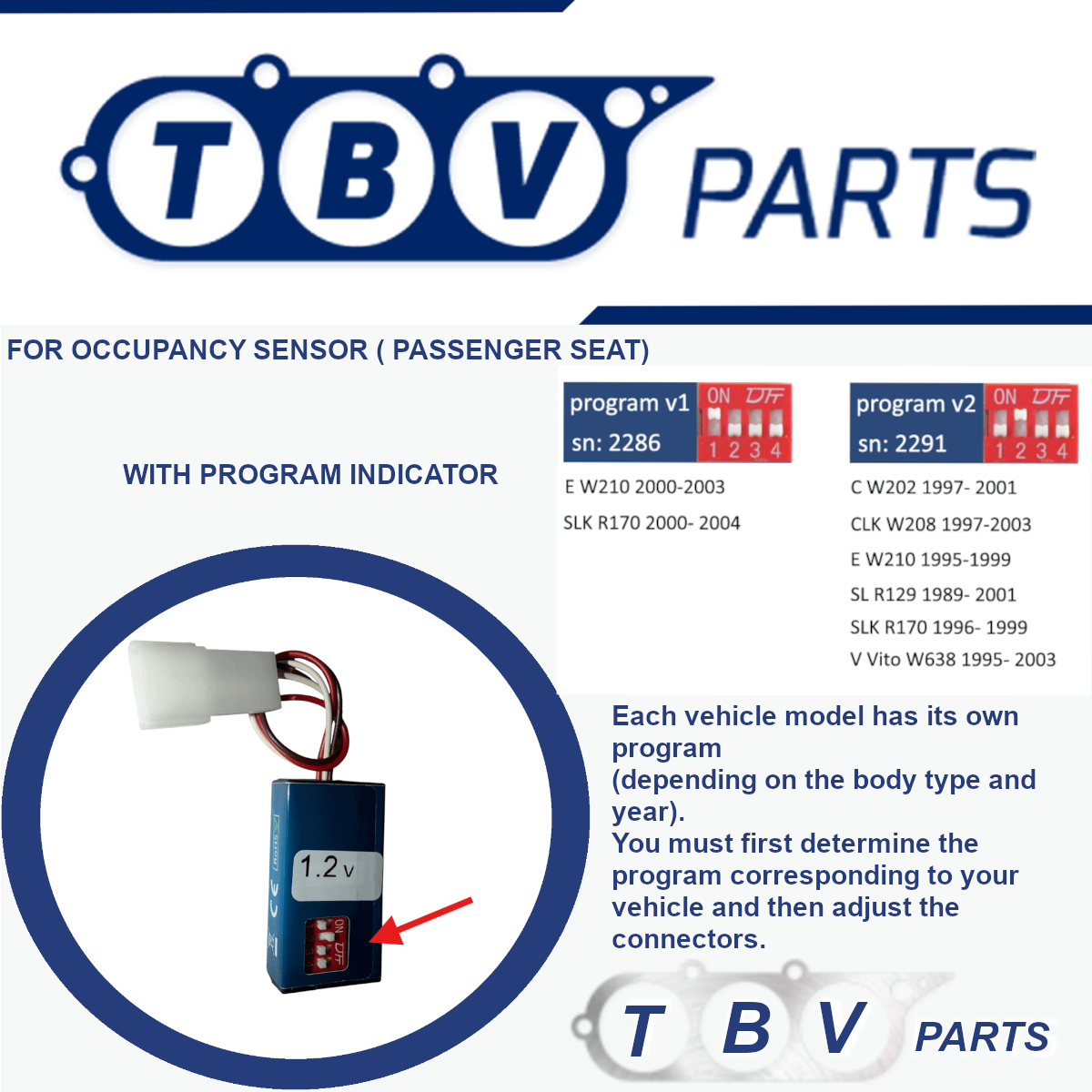 EMULADOR SENSOR OCUPACIÓN ASIENTO MERCEDES BENZ 1.2