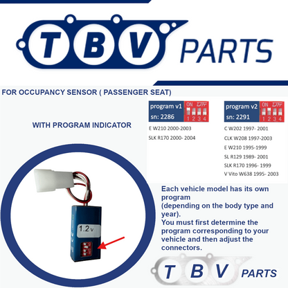 EMULADOR SENSOR OCUPACIÓN ASIENTO MERCEDES BENZ 1.2
